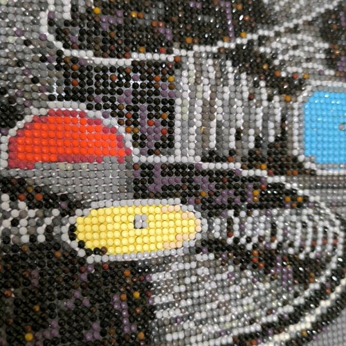Bead embroidery new, records and vinyl in photo