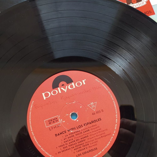 Dance with Los Españoles vinyl record used, Latin
