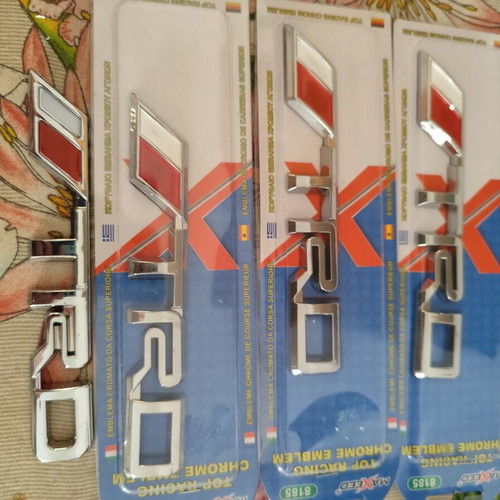 Toyota TRD Chrome Stickers new, pack of 4 pieces