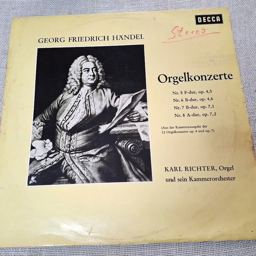 Orgelkonzerte LP used with works by Georg Friedrich Händel and Karl Richter