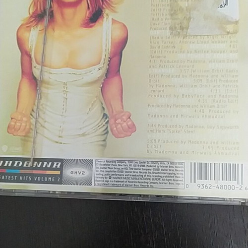 Madonna Greatest Hits Volume 2 CD like new