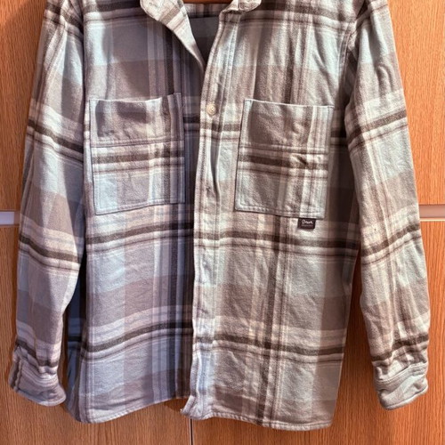 Zara Overshirt shirt L plaid, 100% cotton, like new