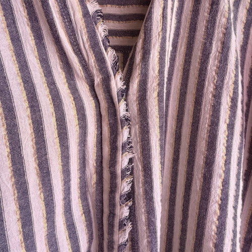 Zara striped beach kaftan tunic size S like new, white and gold
