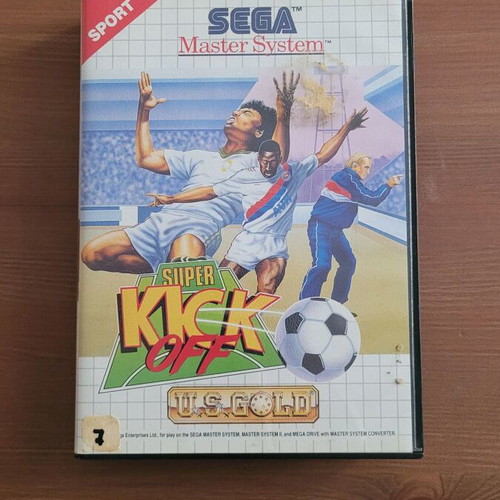 Super Kick Off Sega Master System game used, sports