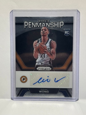 Κάρτα 2023-24 Panini Prizm Basketball Isaiah Wong Auto Rookie καινούργια