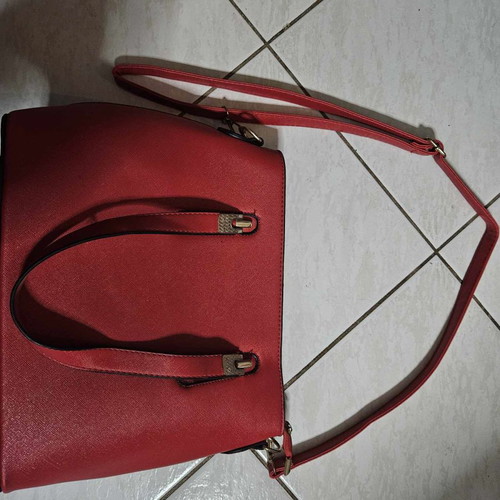 Shoulder bag used, red