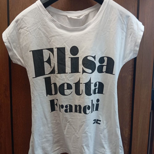 Elisabetta Franchi t-shirt size S like new, white