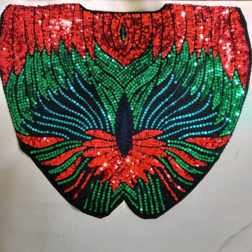 Sequin embellished blouse like new, size XL multicolor