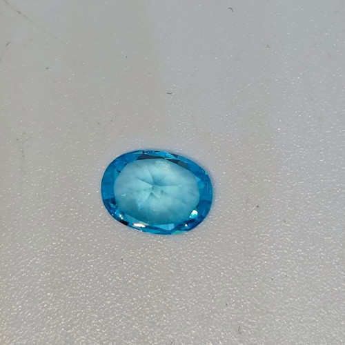 Blue Topaz semi-precious stone oval cut like new