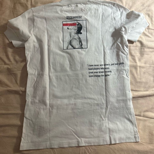 Dsquared2 Ibrahimovic T-shirt new, size S, white