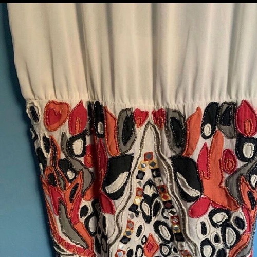 Dress medium with beads like new