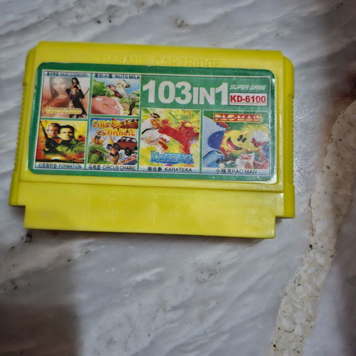 Famiclone 103 in 1 Arcade Game cartridge used, 8-bit consoles