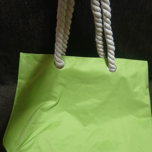 Beach bag new, green, 48×37 cm