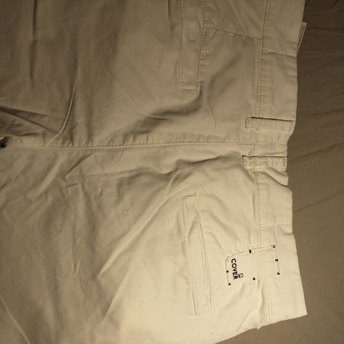 Cover Jeans men's pants used, size 31, white, zipper needs repair