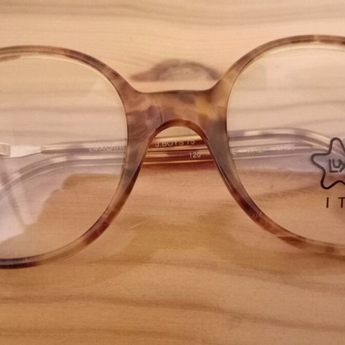 Luxottica Kids Eyeglass Frame Brown Acetate New