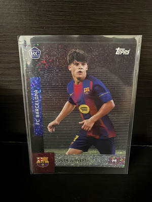 2025-26 Topps Barcelona Team Set soccer sparkle RC Quim Junyent used
