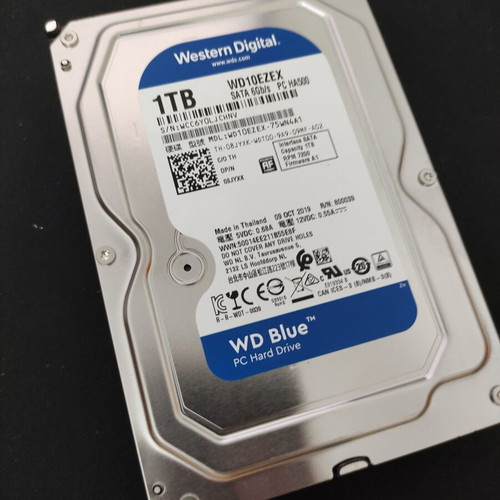 WD Blue 1TB HDD used, 3.5 inch SATA 6Gb/s