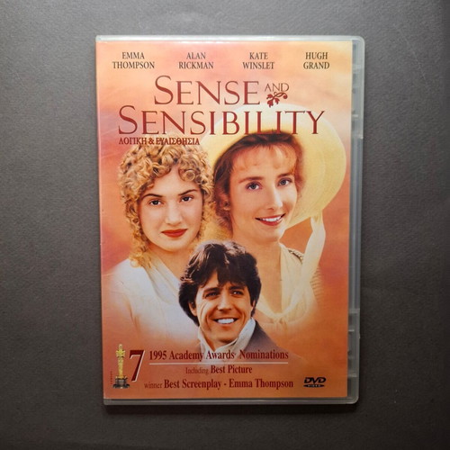 Sense and Sensibility 1995 DVD like new, romantic drama with subtitles