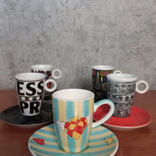Collection cups used, set of 5 pieces