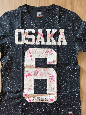 Superdry Osaka 6+ Project T-shirt μέγεθος L σαν καινούργιο, μαύρο