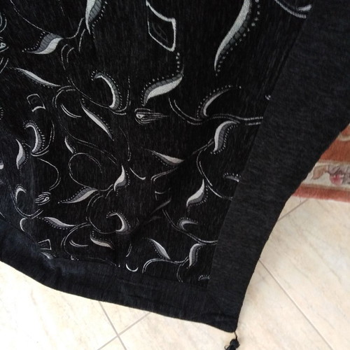 Throw blankets set of 2, two-seater and single-seater, new, black and silver