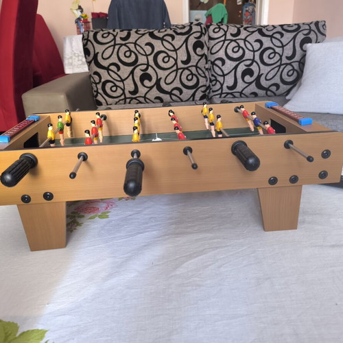 Children's Foosball Table with Legs and 2 Balls, Like New, Wooden