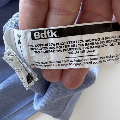 Bodytalk BDTK cropped μπλουζάκι μεταχειρισμένο, μέγεθος S, μπλε λιλά, φαρδιά γραμμή