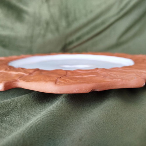 Ceramic serving platter "Lemon Leaf" like new