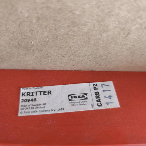 KRITTER IKEA red children's chair used