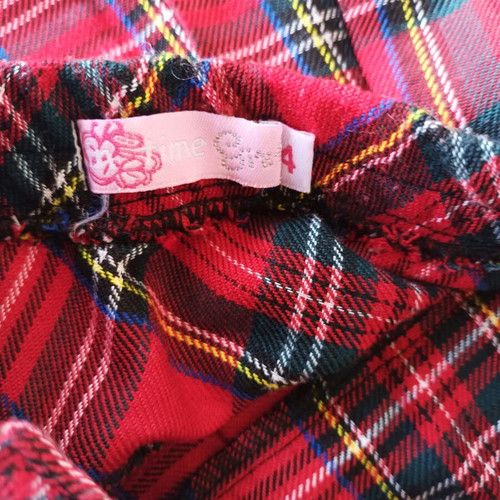TIME GIRL KID'S CHECKERED SKIRT