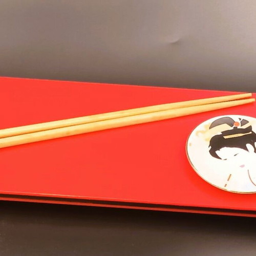 Designer Sushi Serving Tray from Plexiglas 12x28 cm new