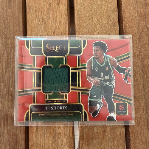 Tj Shorts Patch 32/55 Numbered Euroleague Select 2025-2026 Like New