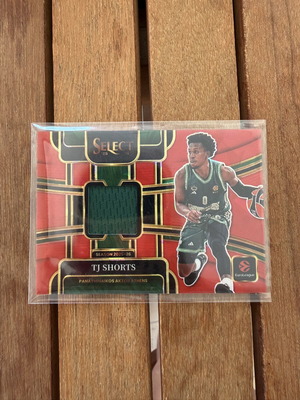 Tj Shorts Patch 32/55 Numbered Euroleague Select 2025-2026 Like New