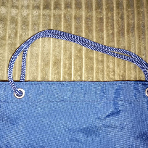 Tote bag from Platon Educational Institutions like new, dark blue