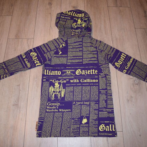 John Galliano Newspaper Print Sweater Men Size M Like New