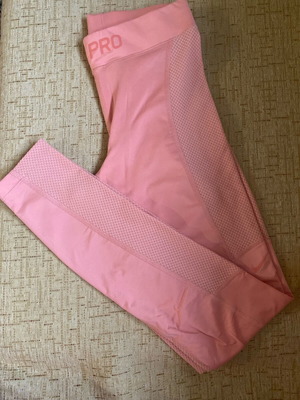 Nike leggings new pink with mesh side detail