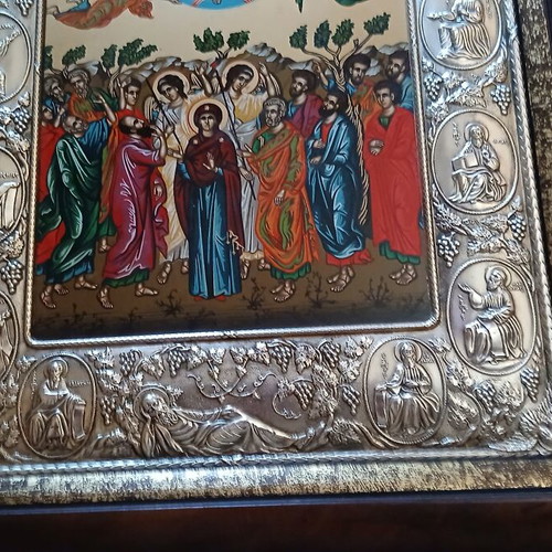 Large Silver Icon 999 Ascension of the Lord 33×43 cm like new