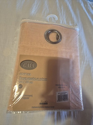Curtain with rings, pink