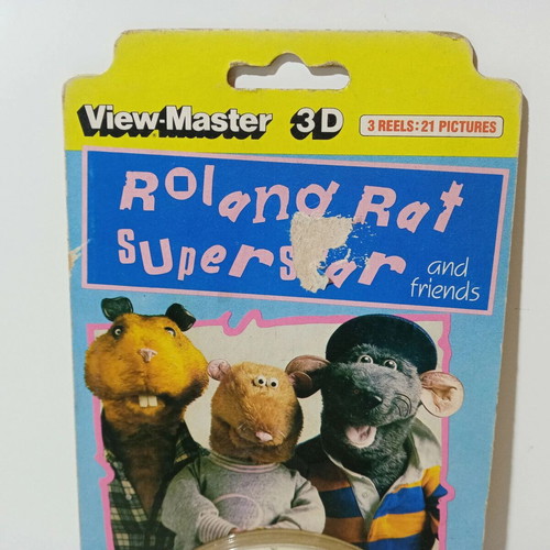 View Master European Exclusive 1984 Roland Rat Superstar 3 Reels new