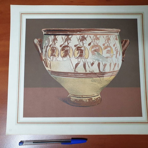 Mycenae album with 12 color plates used, lithographs