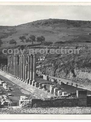 Ancient Pergamon Asclepieion used photographic postcard 1957