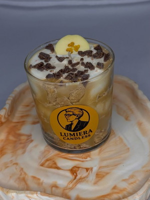 Κερί Caramel Banana Treat χειροποίητο, καινούργιο με άρωμα banoffee