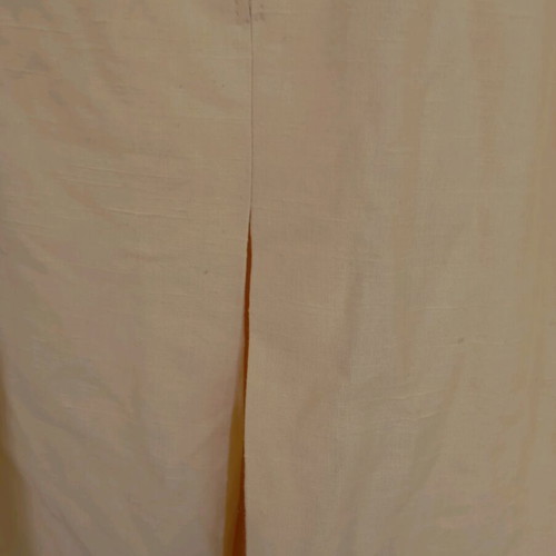 Vintage 50s skirt used, high waist, pastel yellow, size XS