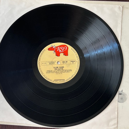 Eric Clapton Slowhand vinyl record used, rock