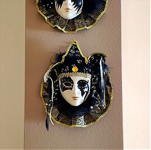 Βενετσιάνικες διακοσμητικές μάσκες επιτοίχιες