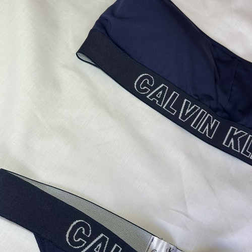 Calvin Klein women's blue swimsuit set size Medium new