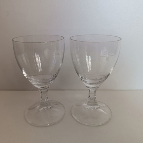 Set of 11 liqueur glasses like new with various designs
