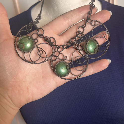 Boho style accessory like new, black and green