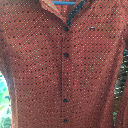 Tommy Hilfiger women's shirt new, size large, red multicolor