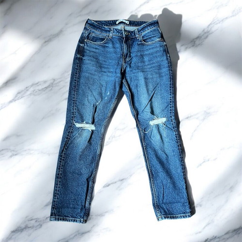 Zara women's blue denim pants like new, size 36